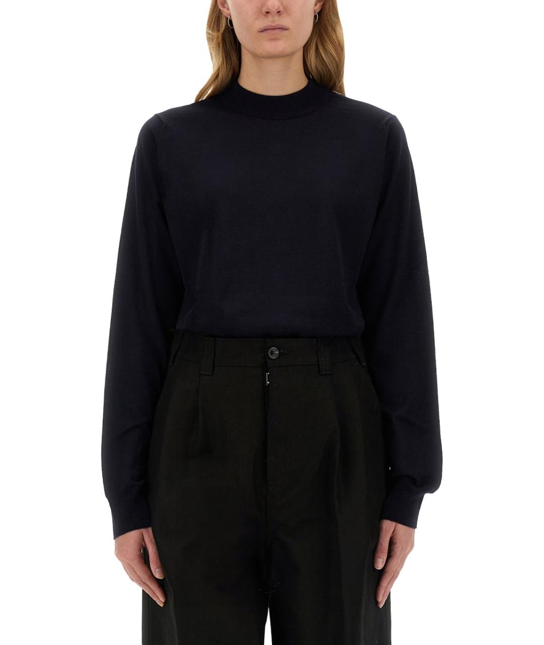 MAISON MARGIELA Синий шерстяной джемпер / свитер, фото 1