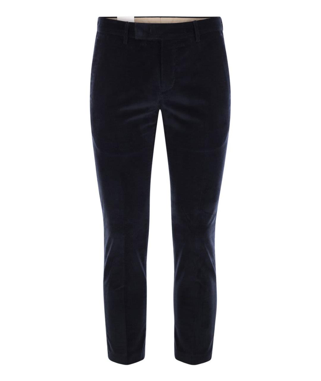 PT TORINO Синие хлопковые повседневные брюки, фото 1