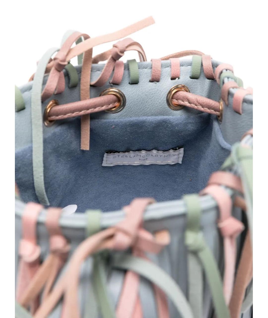 STELLA MCCARTNEY KIDS Серая сумка с короткими ручками из искусственной кожи, фото 3
