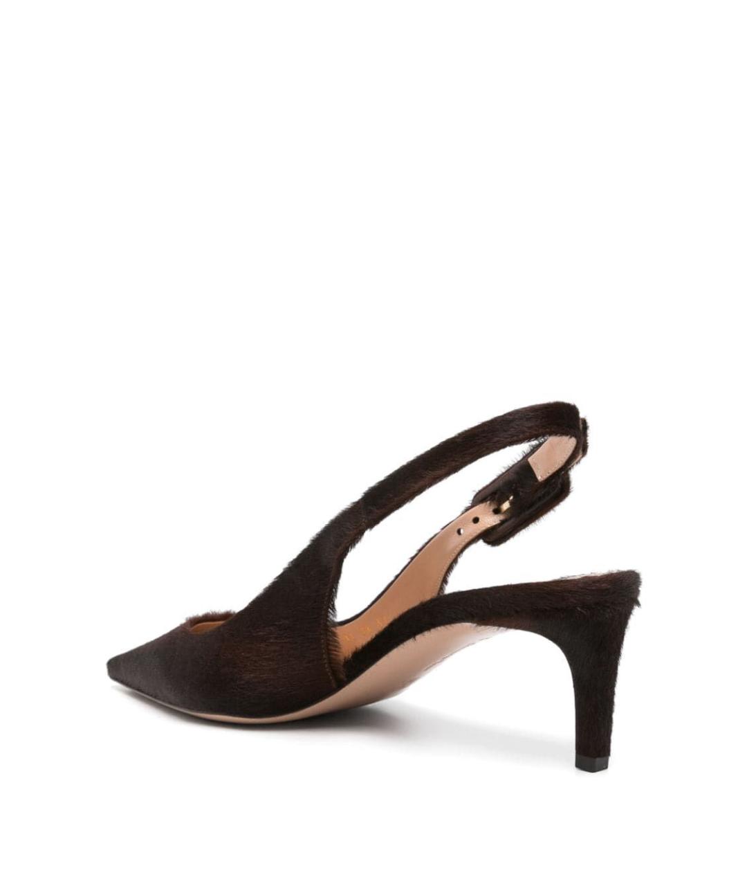 GIANVITO ROSSI Коричневые кожаные туфли, фото 3