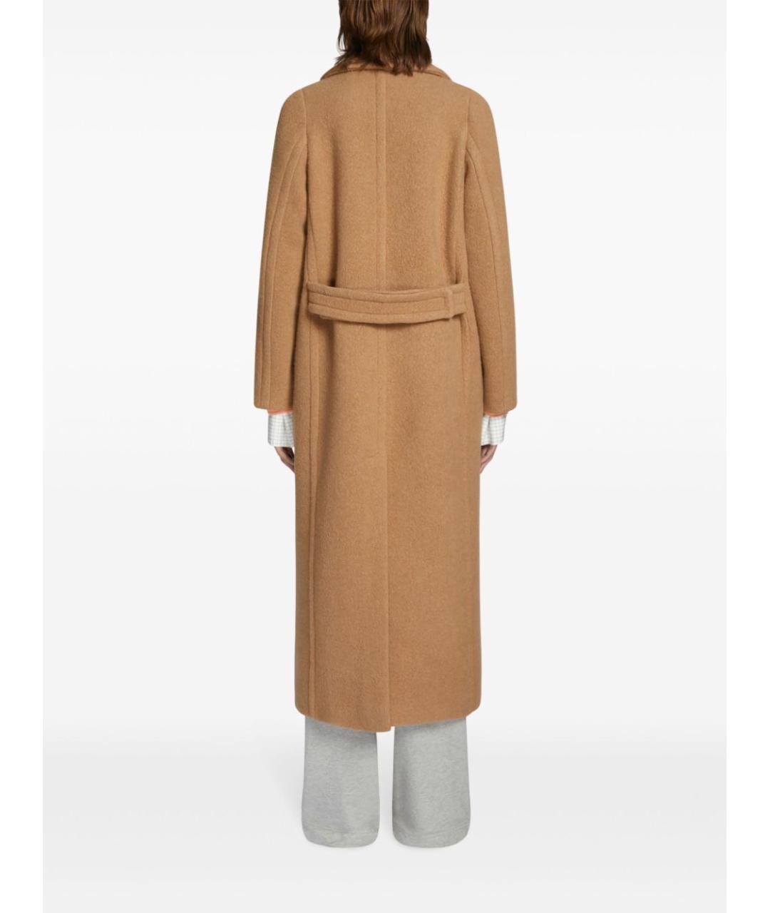 DRIES VAN NOTEN Коричневое шерстяное пальто, фото 3