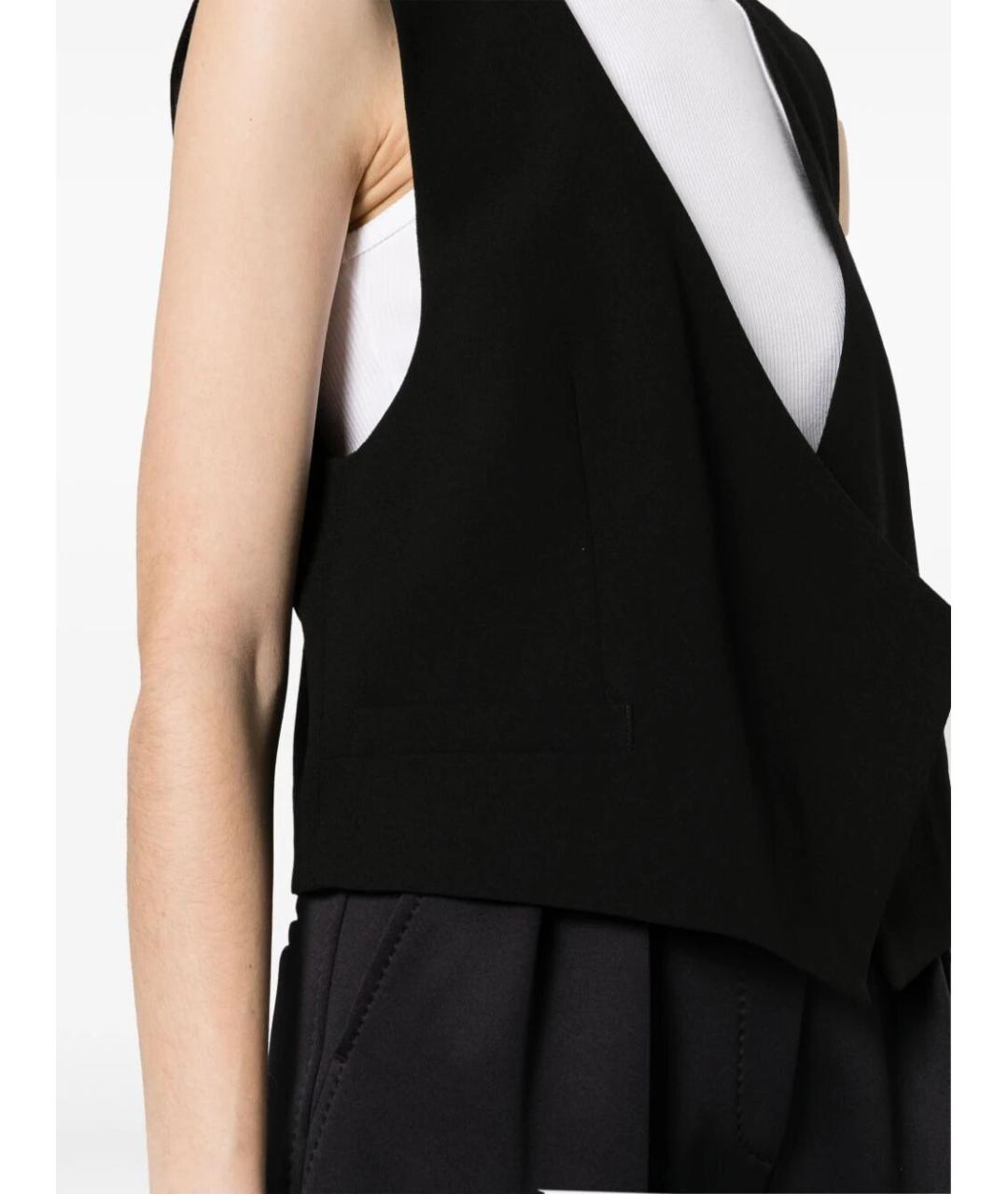 Ami Paris Черный шерстяной жилет, фото 2
