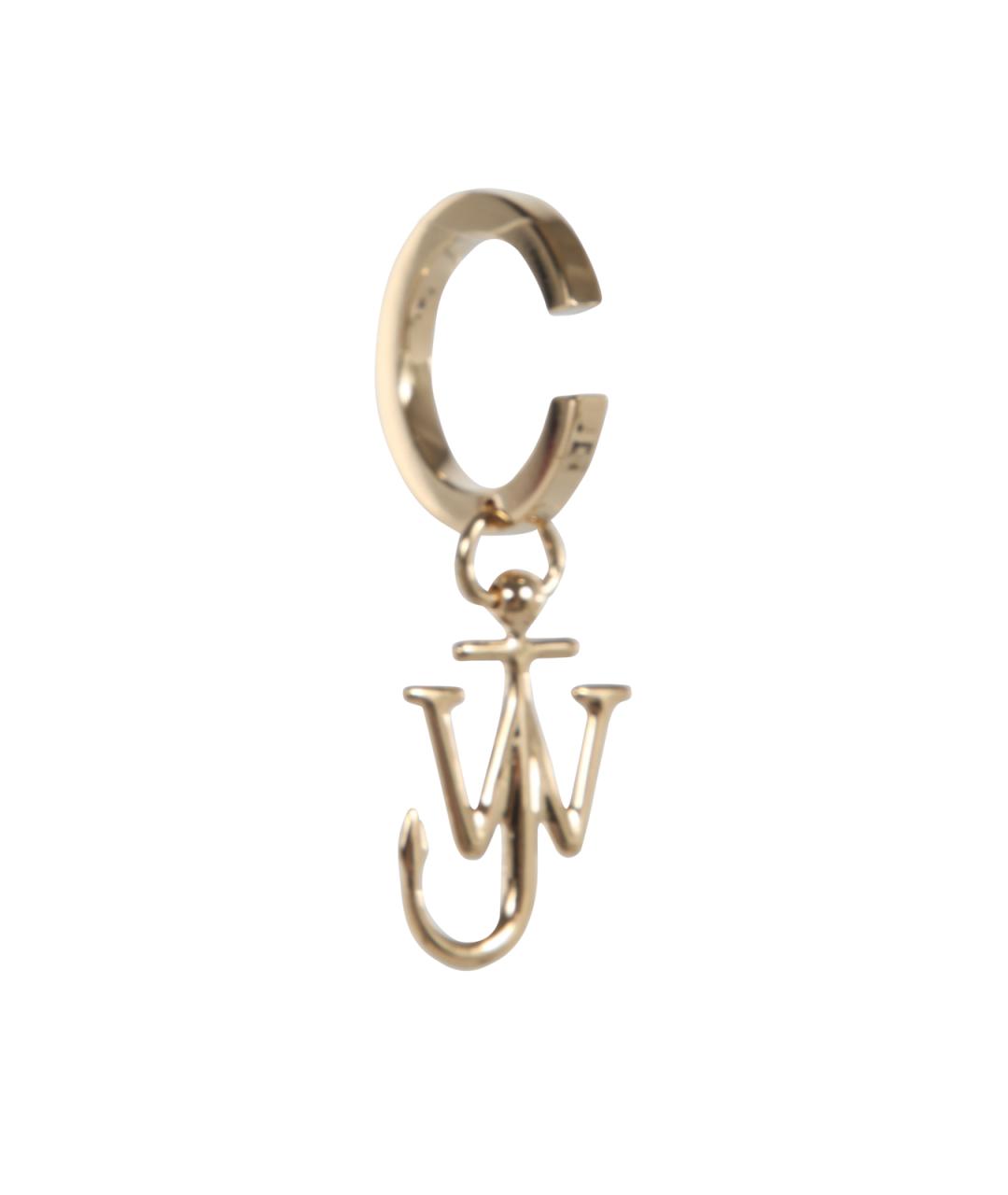 J.W.ANDERSON Золотые металлические серьги, фото 3