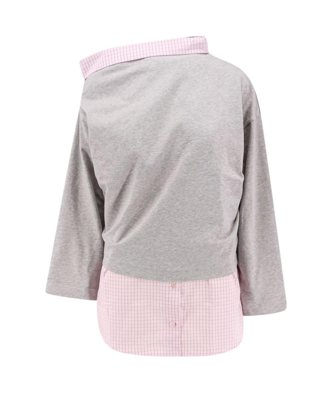 DRIES VAN NOTEN Серый хлопковый джемпер / свитер, фото 1