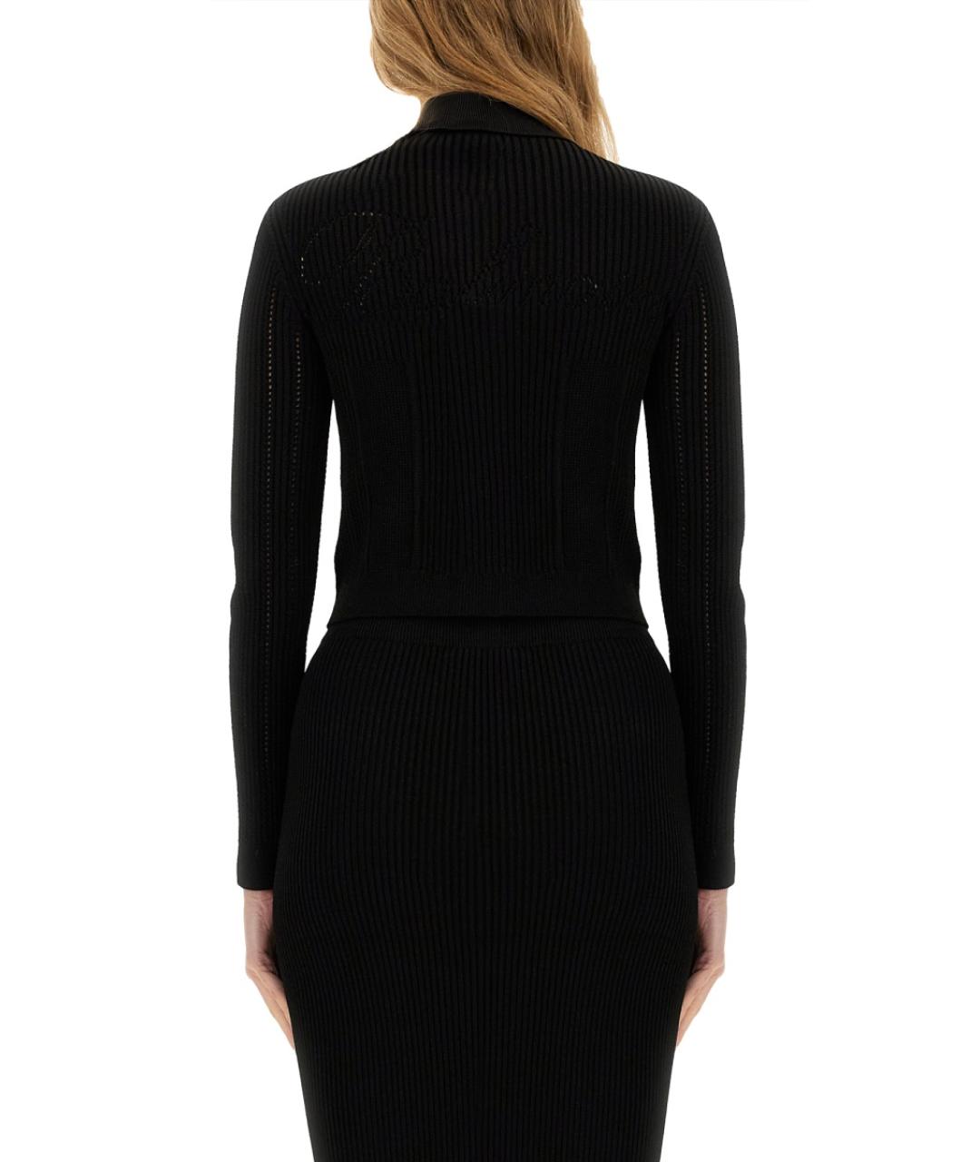 BALMAIN Черный вискозный кардиган, фото 4