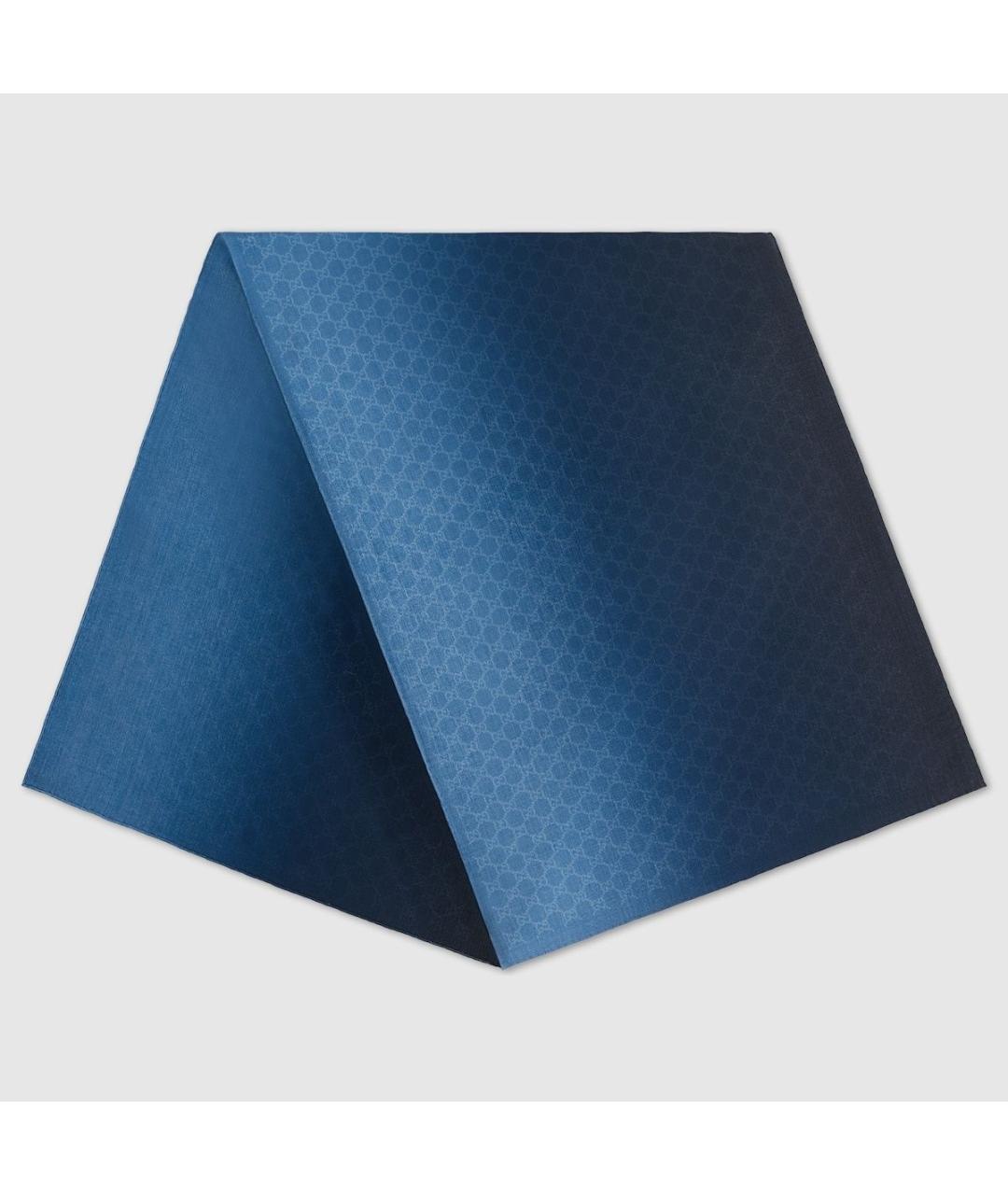 GUCCI Синий шарф, фото 2