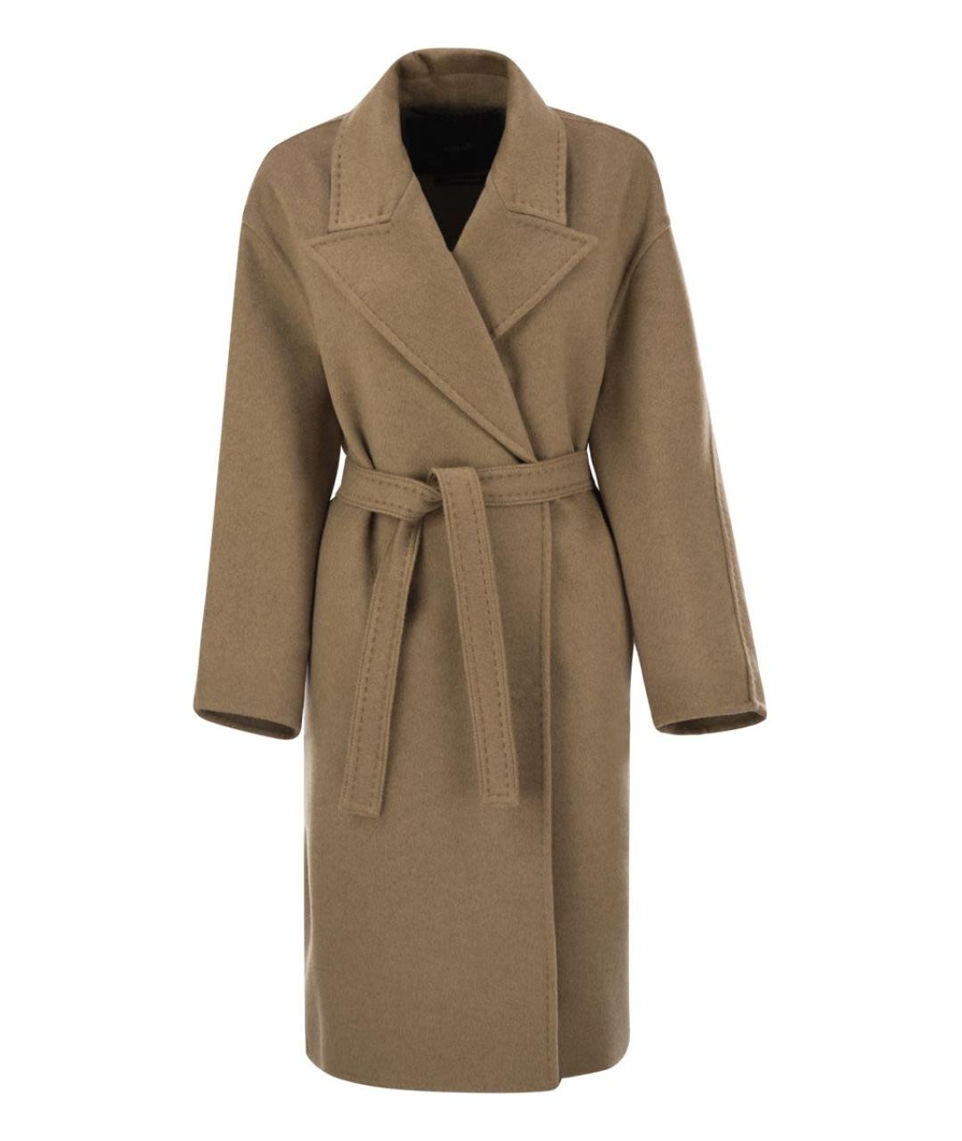 MAX MARA Бежевое кашемировое пальто, фото 1