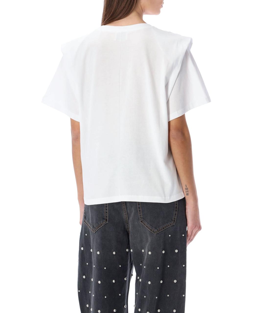 ISABEL MARANT Белая хлопковая футболка, фото 3