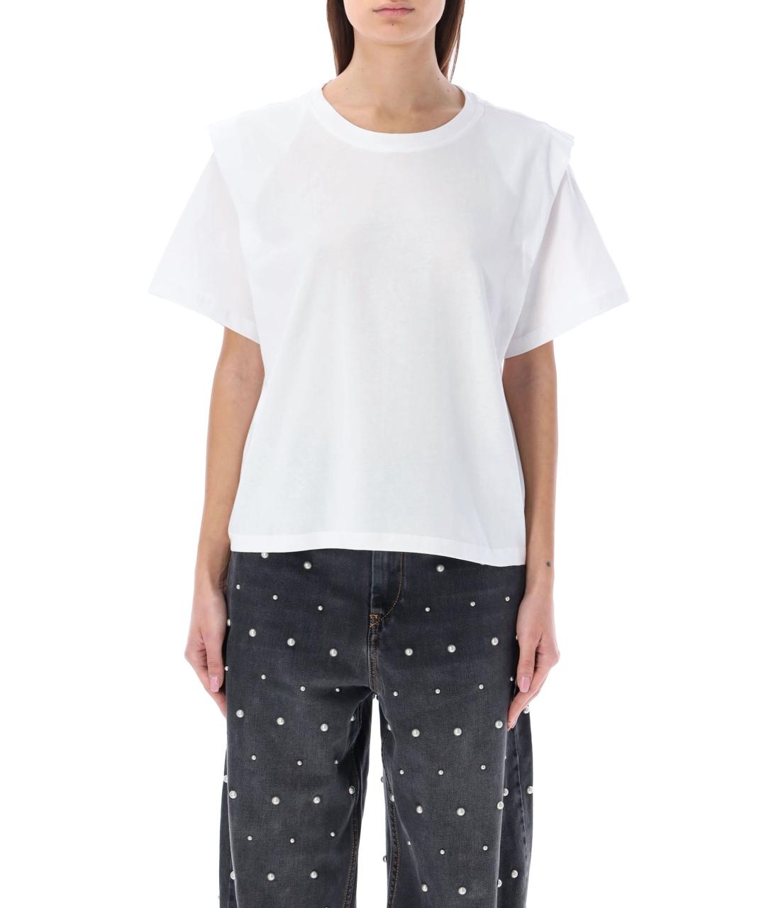 ISABEL MARANT Белая хлопковая футболка, фото 2