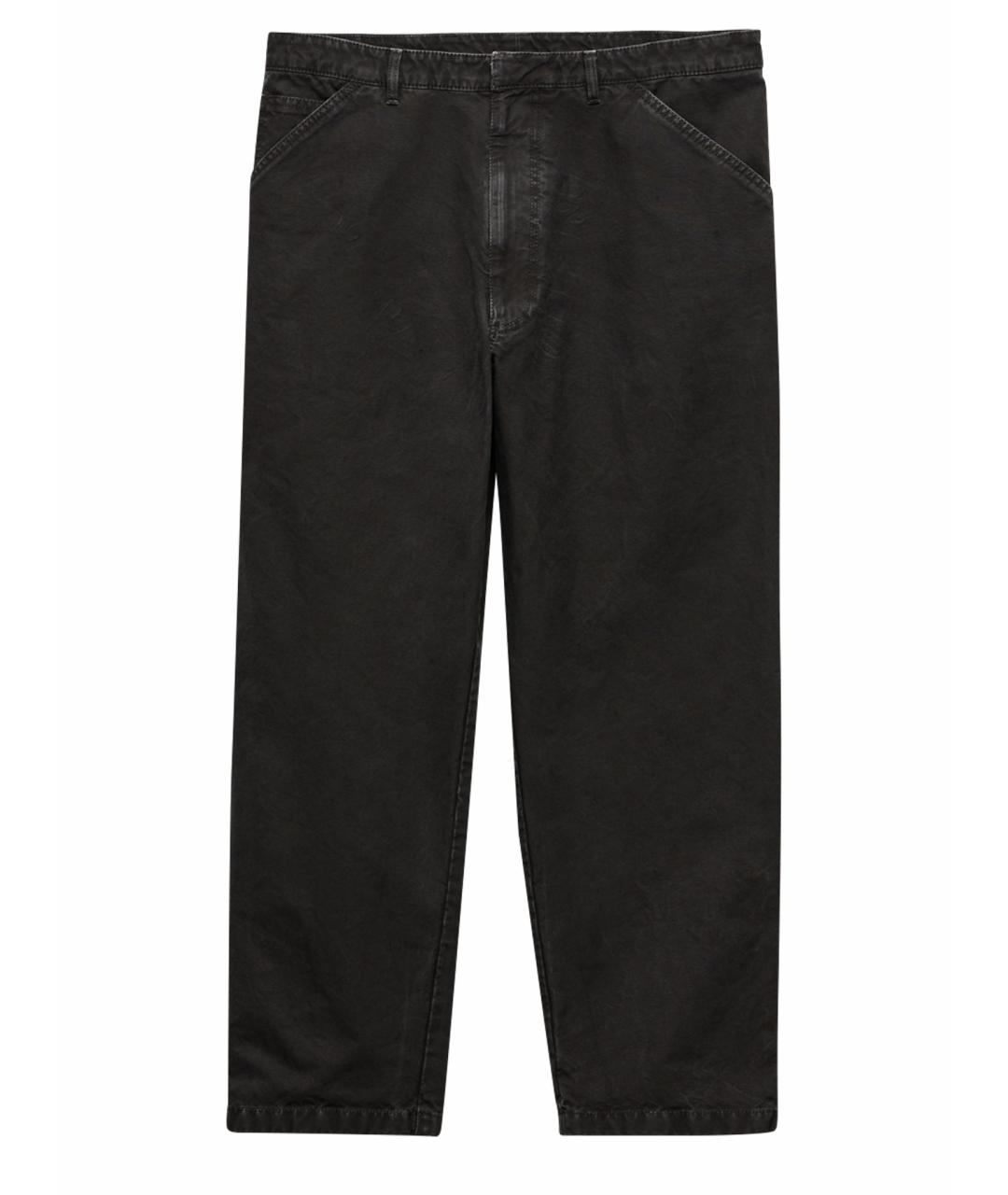 PRADA Коричневые хлопковые повседневные брюки, фото 5