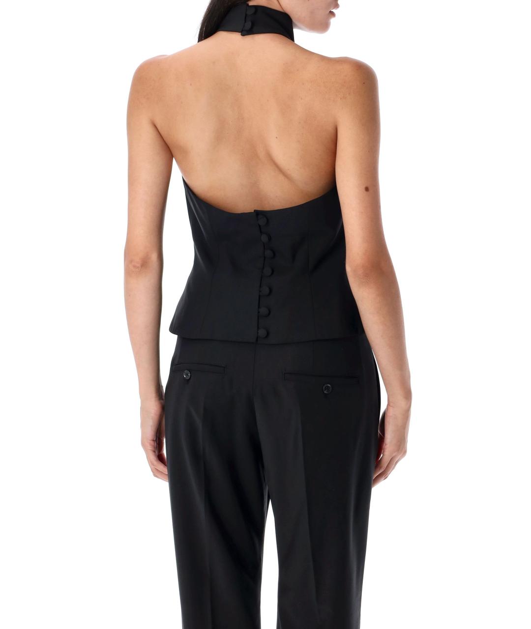 REMAIN Черная полиэстеровая блузы, фото 2