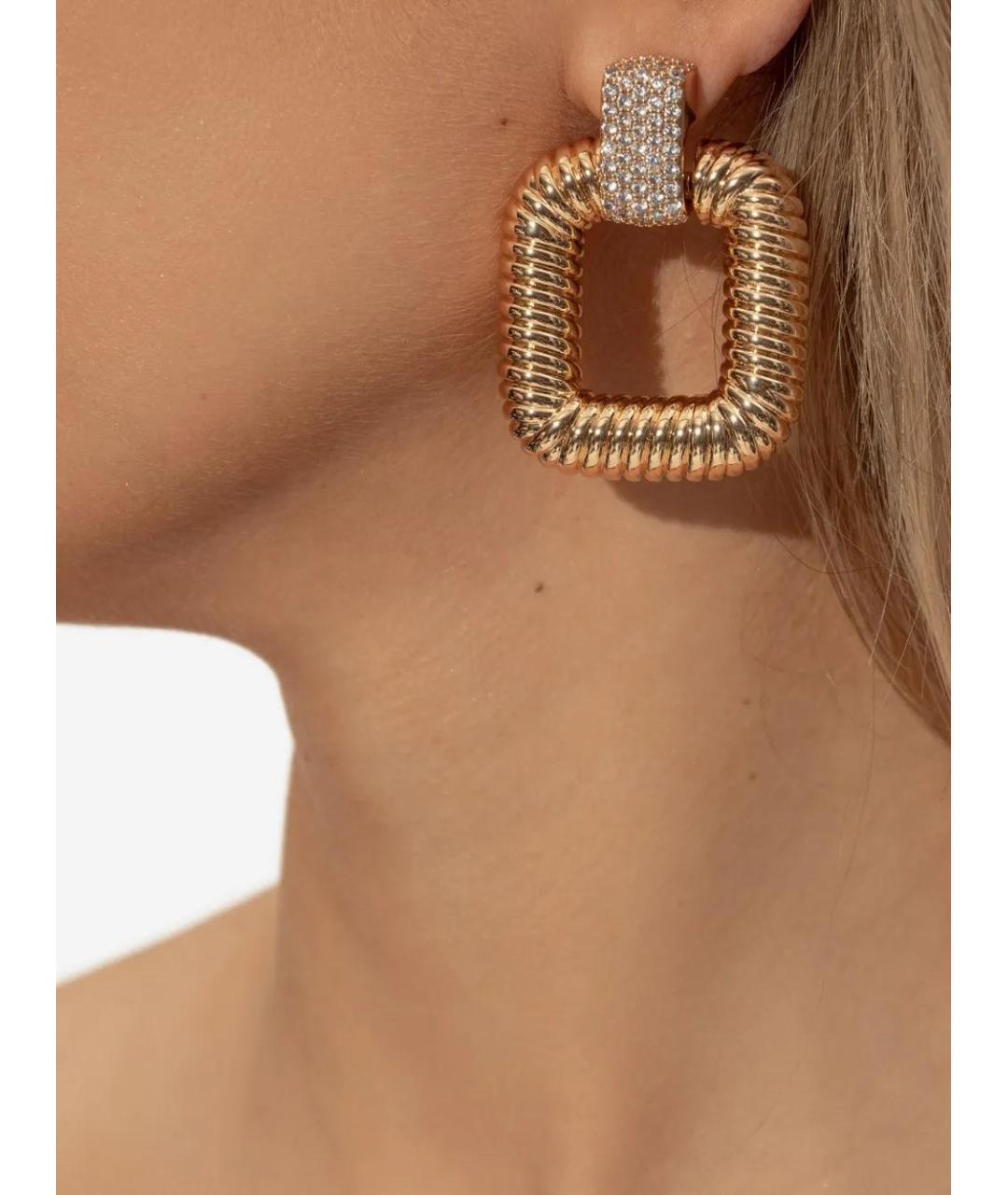 SELF-PORTRAIT Золотые латунные серьги, фото 2