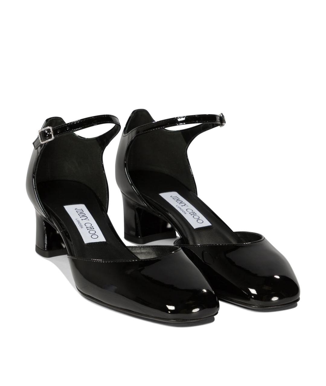 JIMMY CHOO Черные туфли из лакированной кожи, фото 2