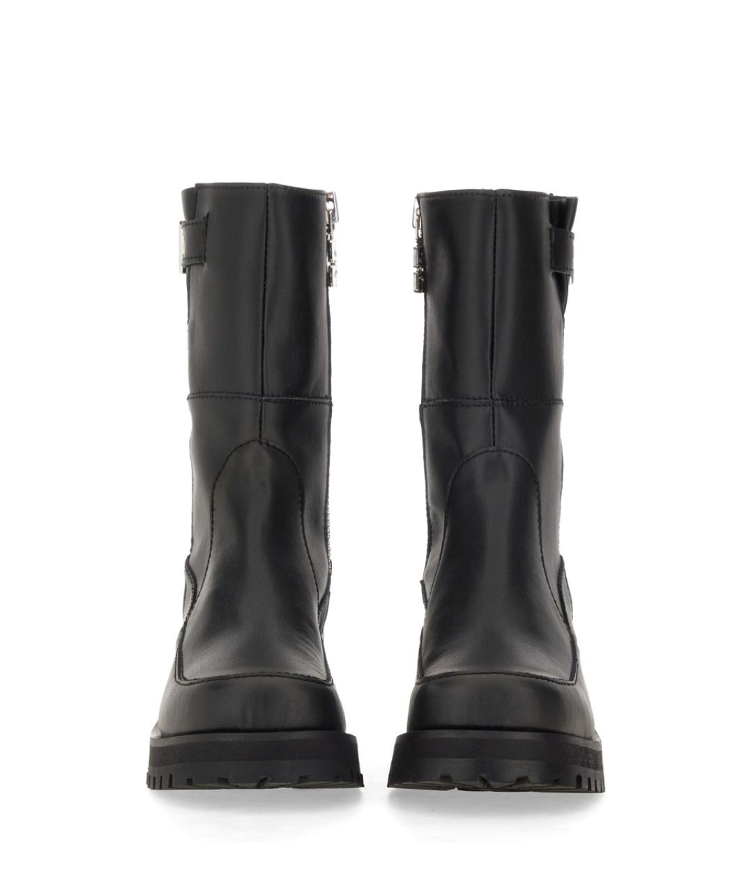 GANNI Черные кожаные ботинки, фото 4