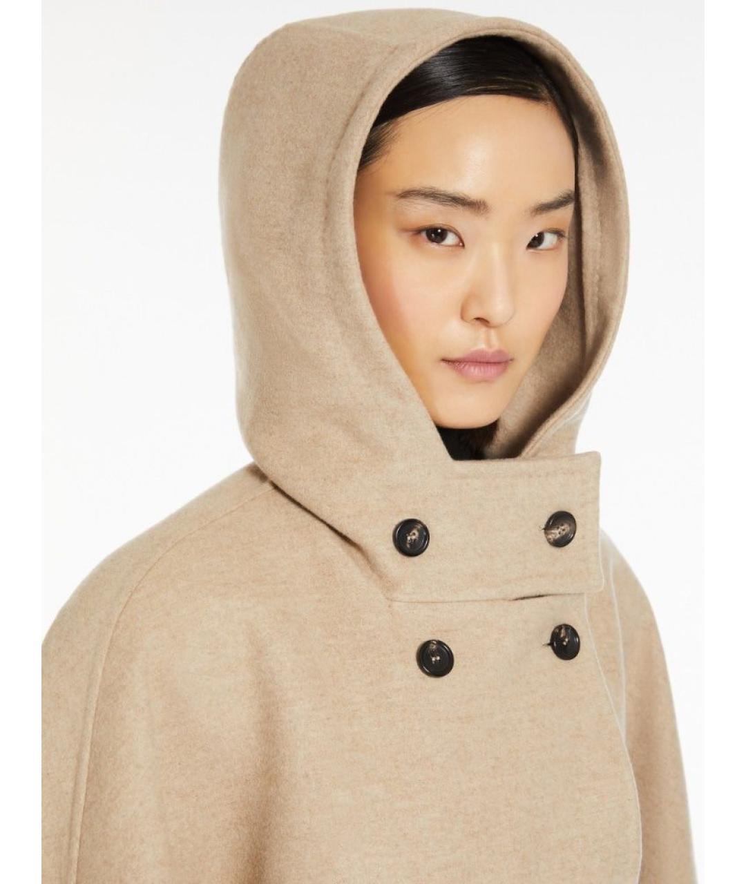 MAX MARA Бежевая шерстяная парка, фото 5