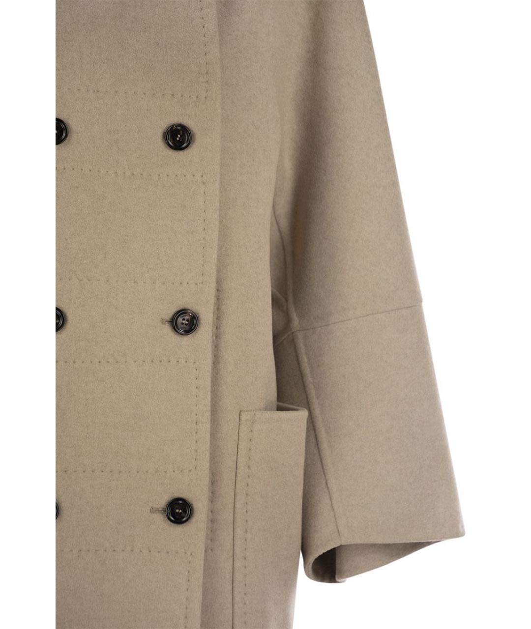 MAX MARA Бежевая шерстяная парка, фото 4