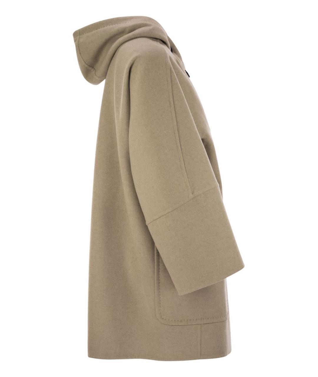 MAX MARA Бежевая шерстяная парка, фото 3
