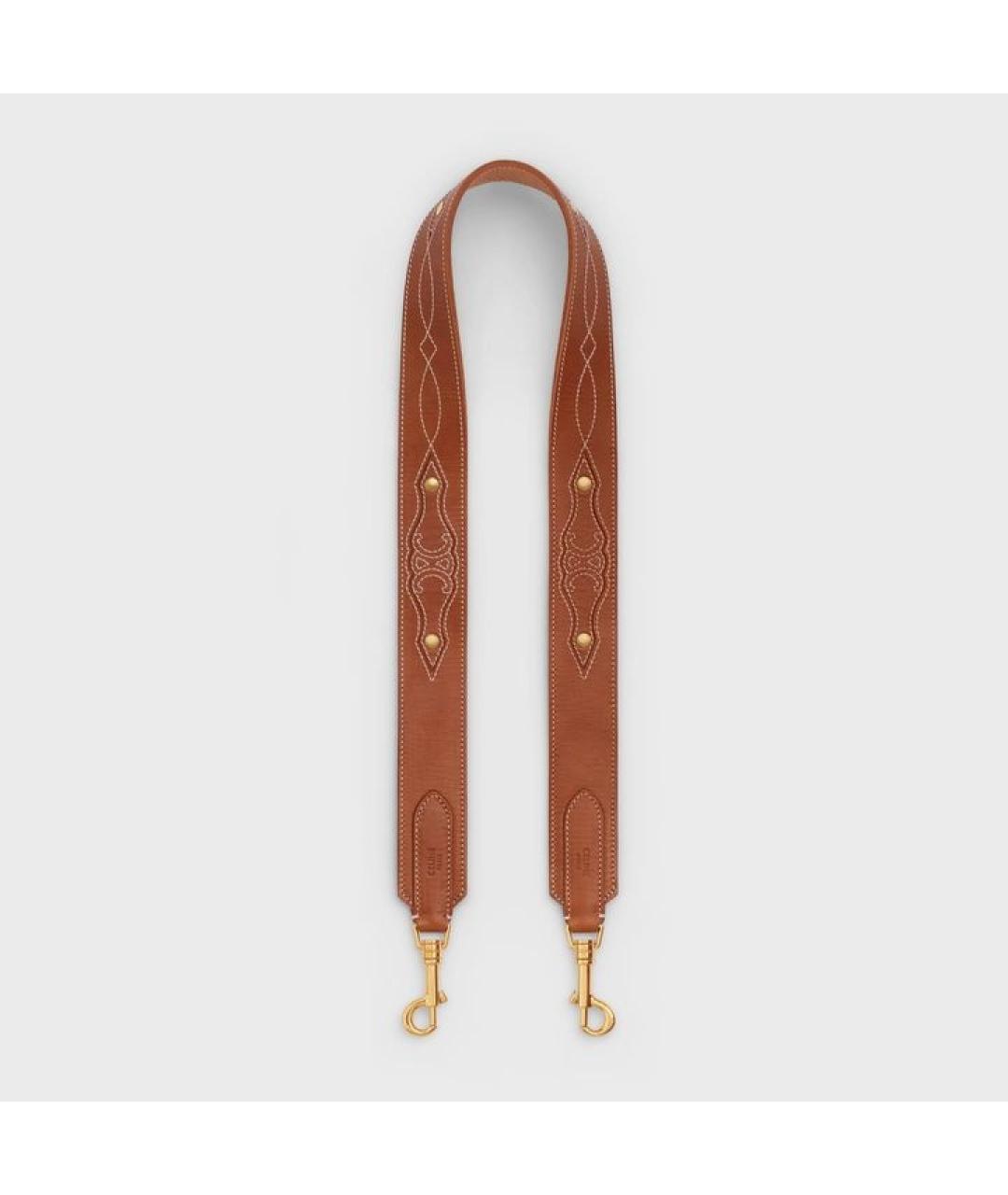 CELINE Коричневый кожаный кошелек, фото 4