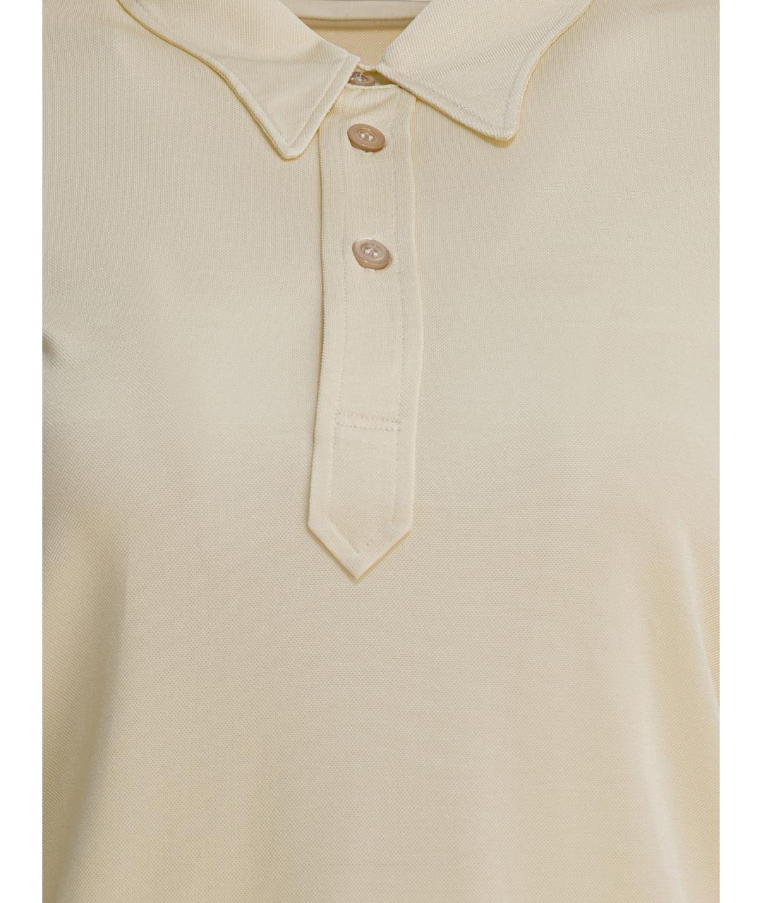 MAISON MARGIELA Бежевая вискозная футболка, фото 4