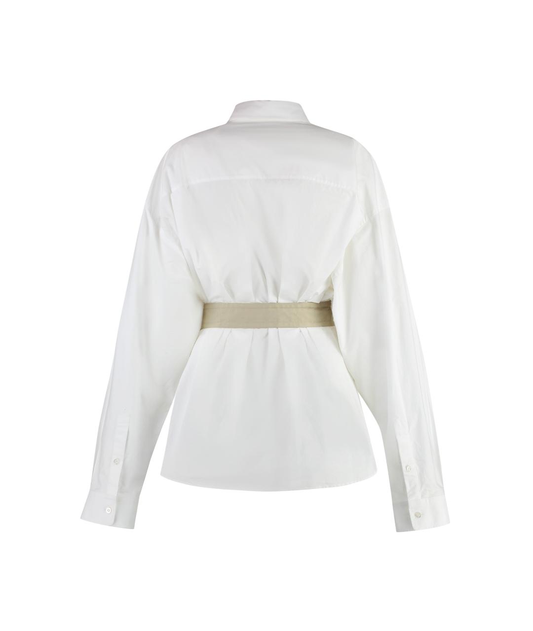 BALENCIAGA Белая хлопковая рубашка, фото 2