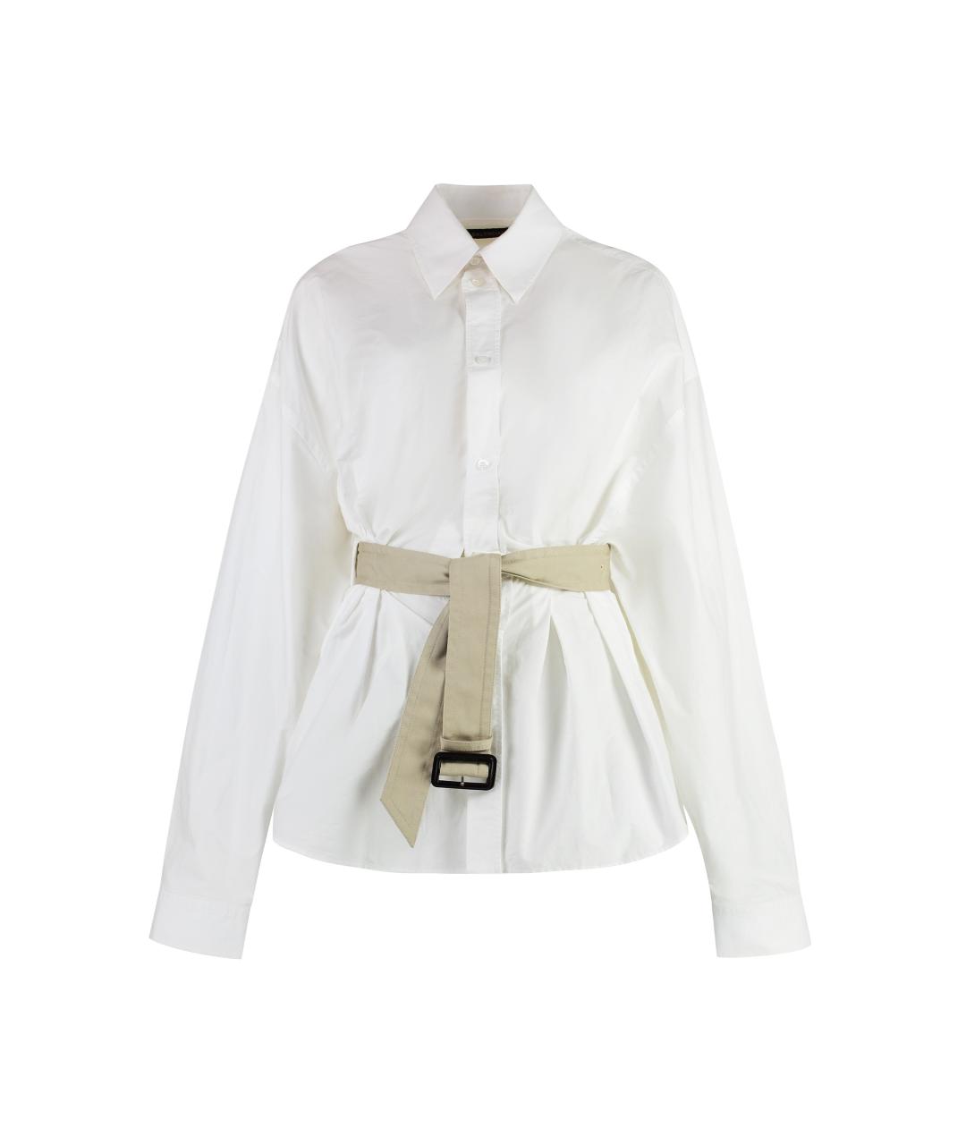 BALENCIAGA Белая хлопковая рубашка, фото 1