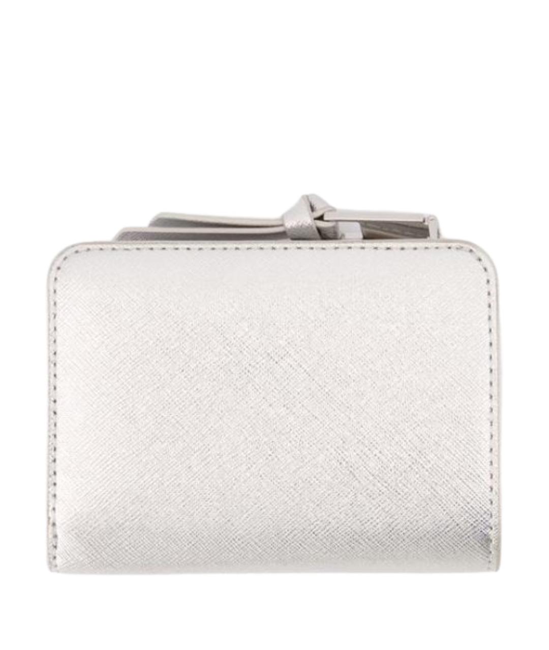 MARC JACOBS Серебрянный кожаный кошелек, фото 2