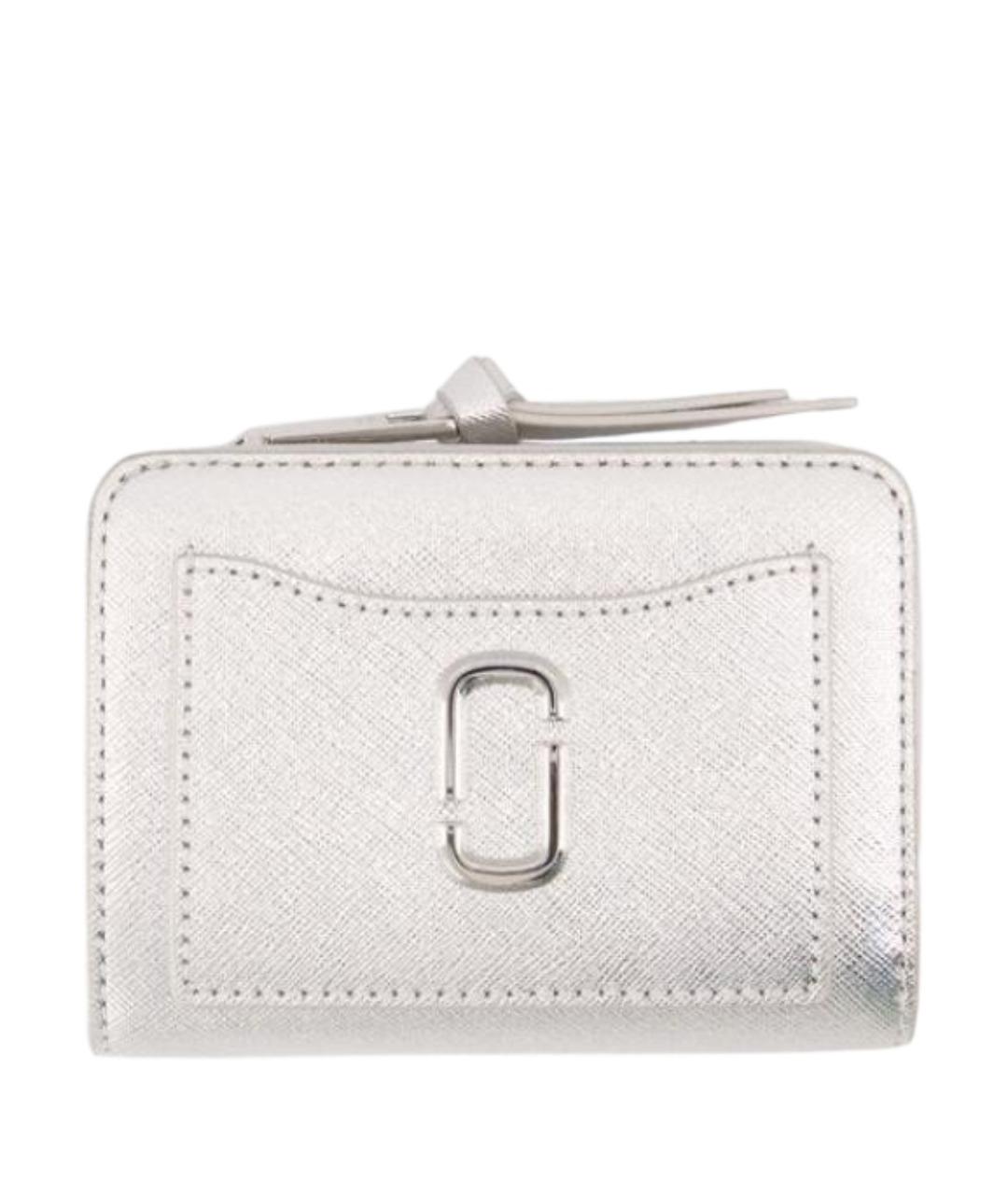 MARC JACOBS Серебрянный кожаный кошелек, фото 1