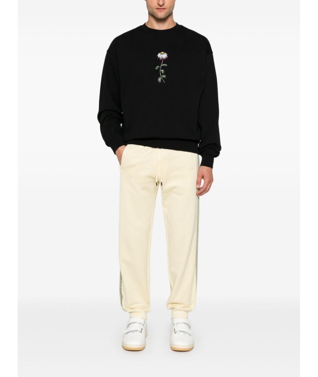 LANVIN Бежевые хлопковые повседневные брюки, фото 2