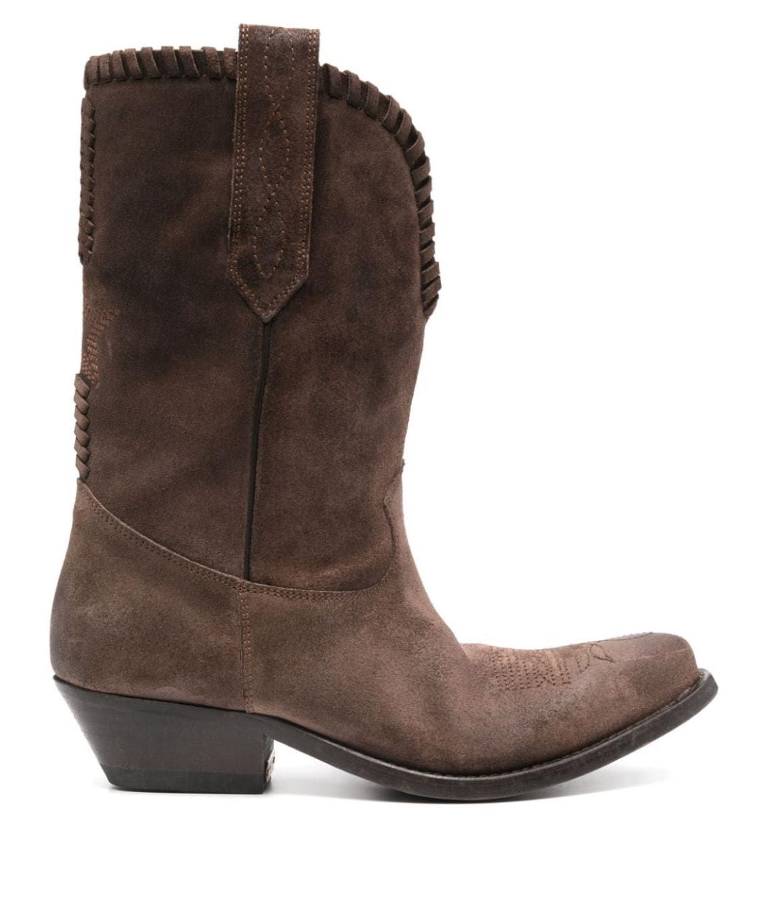 GOLDEN GOOSE DELUXE BRAND Коричневые замшевые ботинки, фото 1