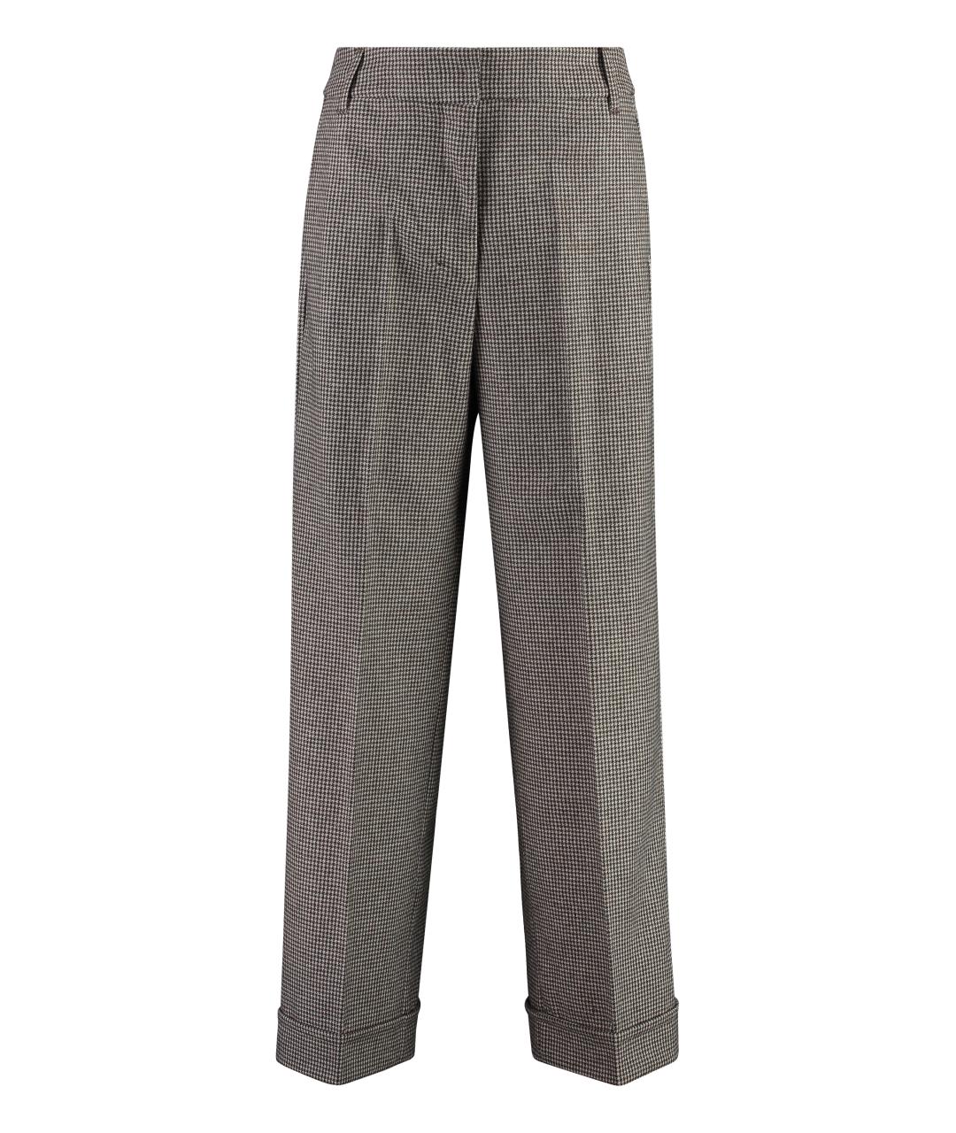 'S MAX MARA Черные кашемировые прямые брюки, фото 1