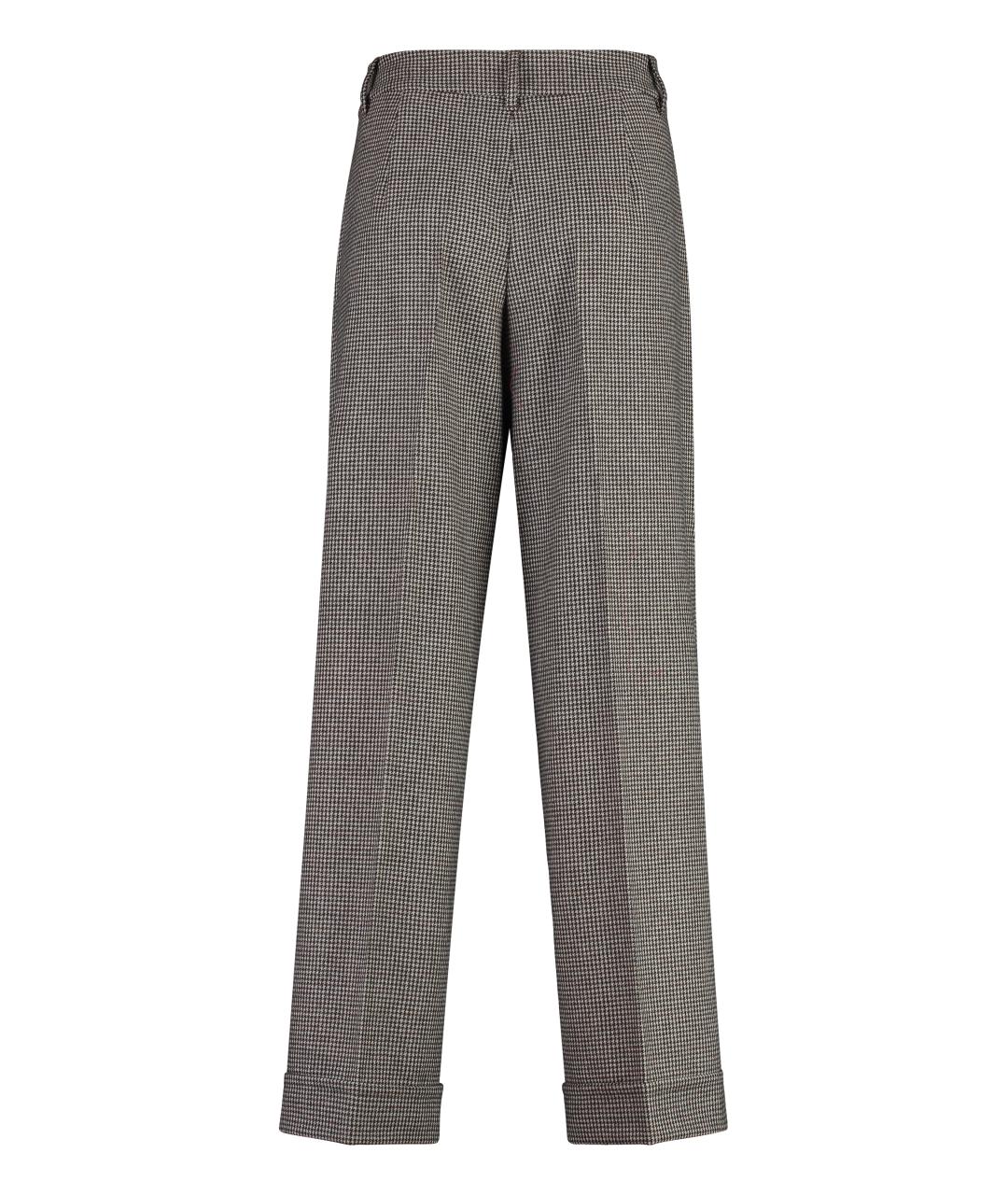 'S MAX MARA Черные кашемировые прямые брюки, фото 2