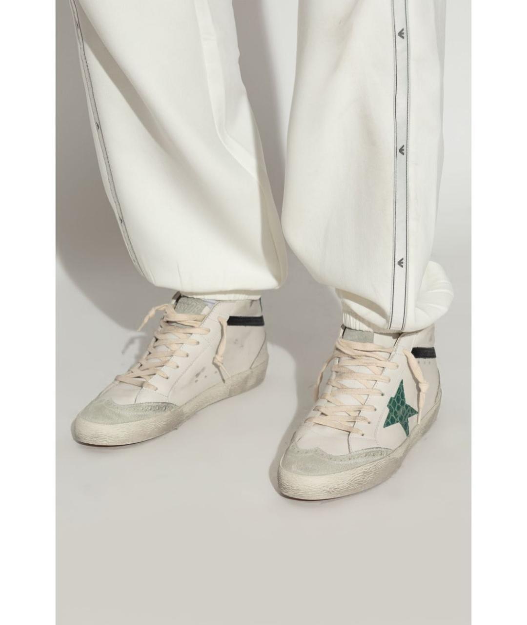 GOLDEN GOOSE DELUXE BRAND Белые кожаные кеды, фото 2