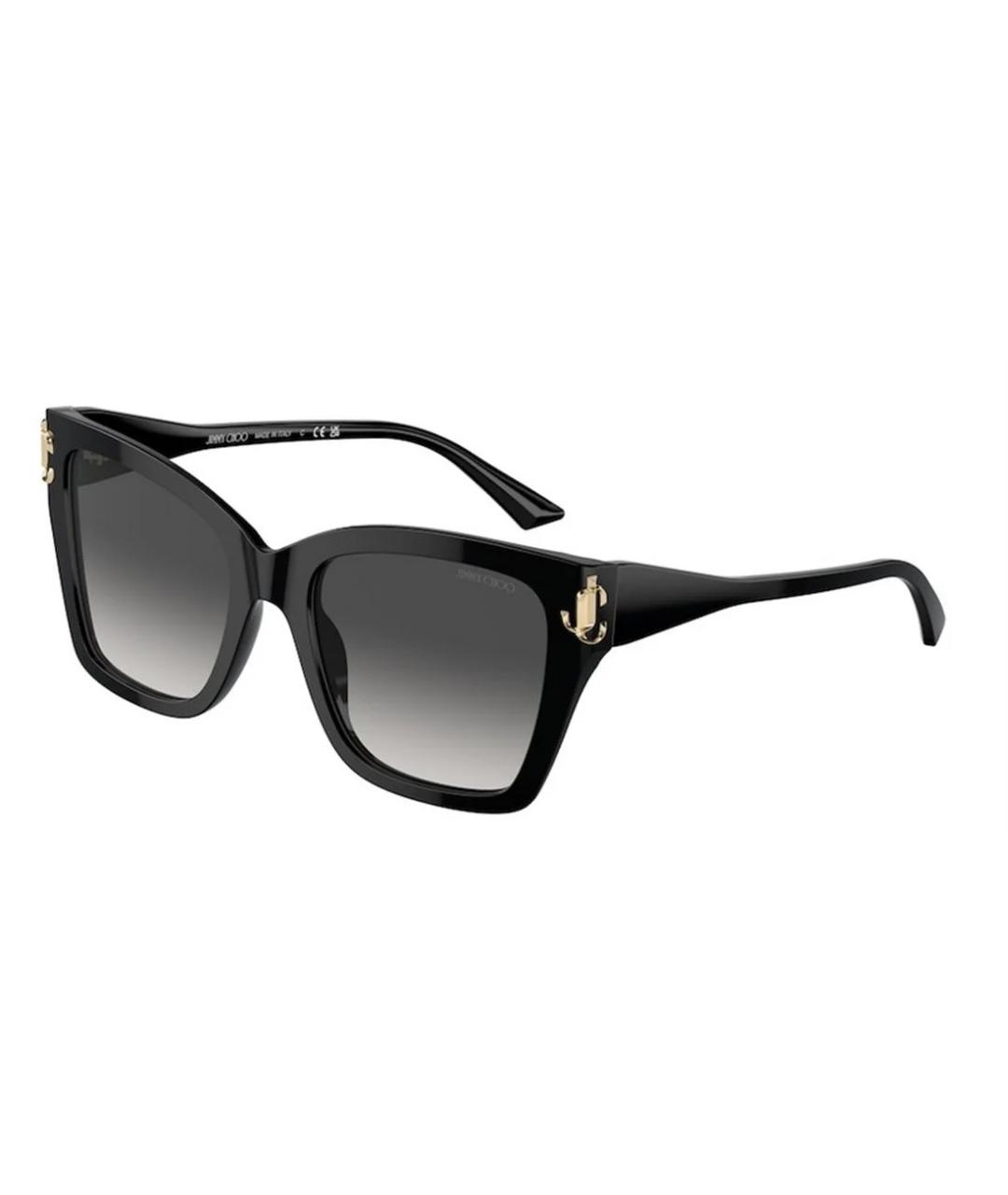 JIMMY CHOO Черные пластиковые солнцезащитные очки, фото 2