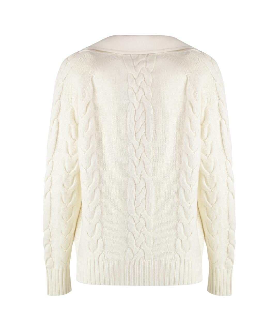 MAX MARA Белое кашемировое пальто, фото 2