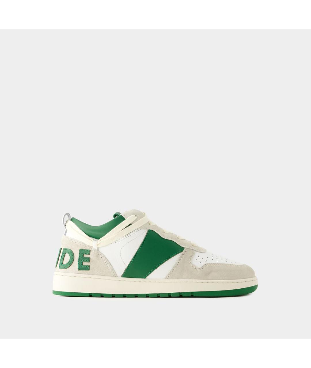 RHUDE Белые кожаные низкие кроссовки / кеды, фото 5