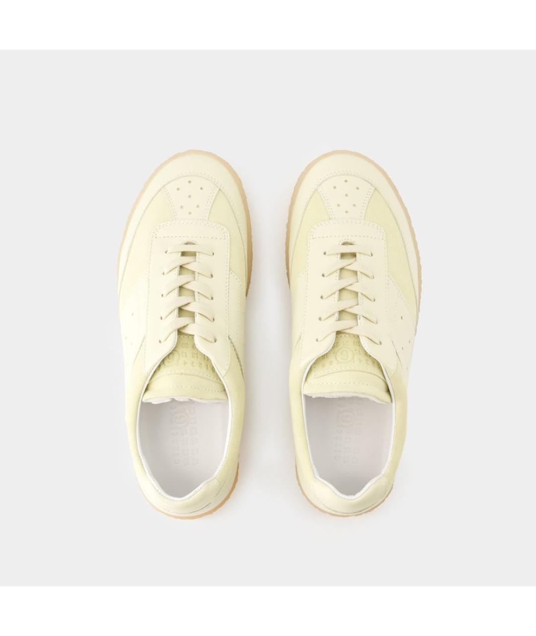 MM6 MAISON MARGIELA Бежевые кроссовки, фото 4