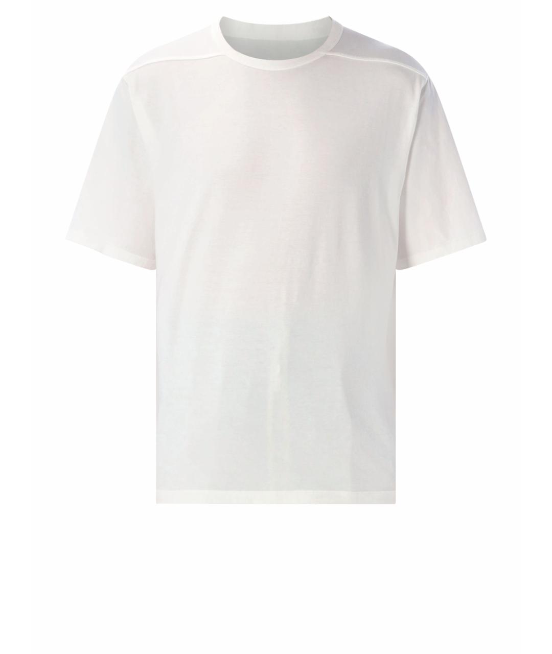 RICK OWENS Белая хлопковая футболка, фото 1