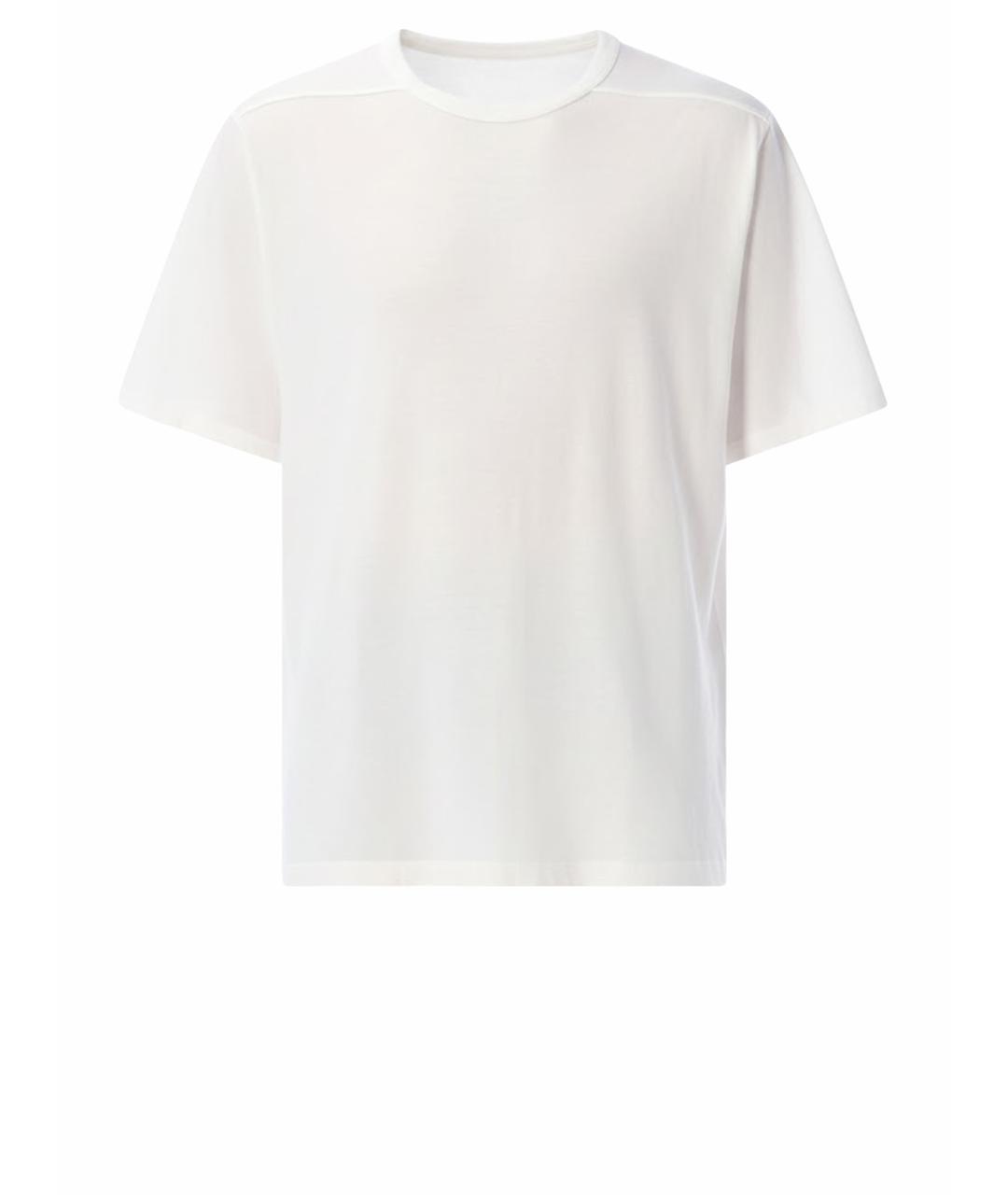 RICK OWENS Белая хлопковая футболка, фото 4