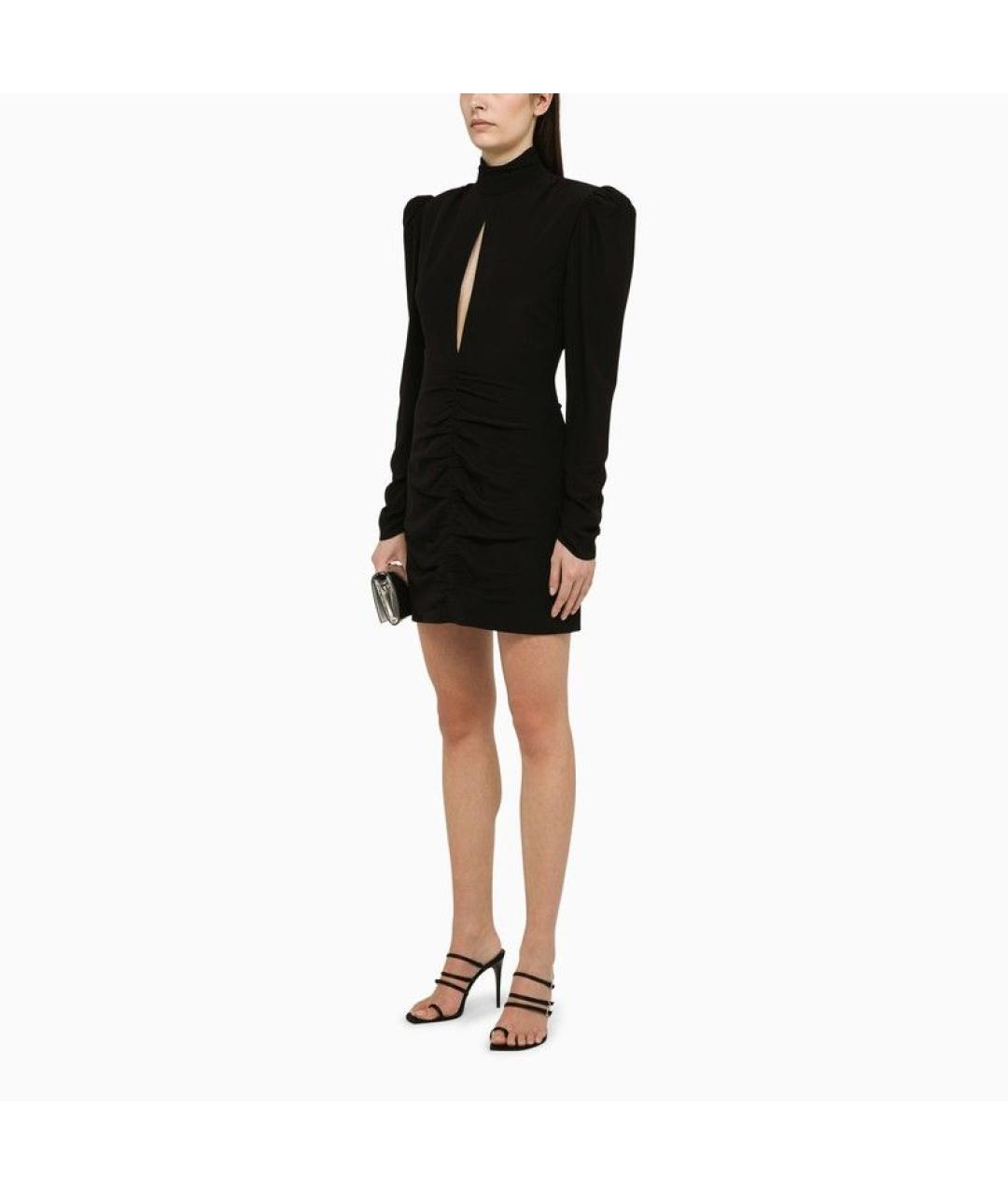 ALESSANDRA RICH Черное полиэстеровое вечернее платье, фото 3