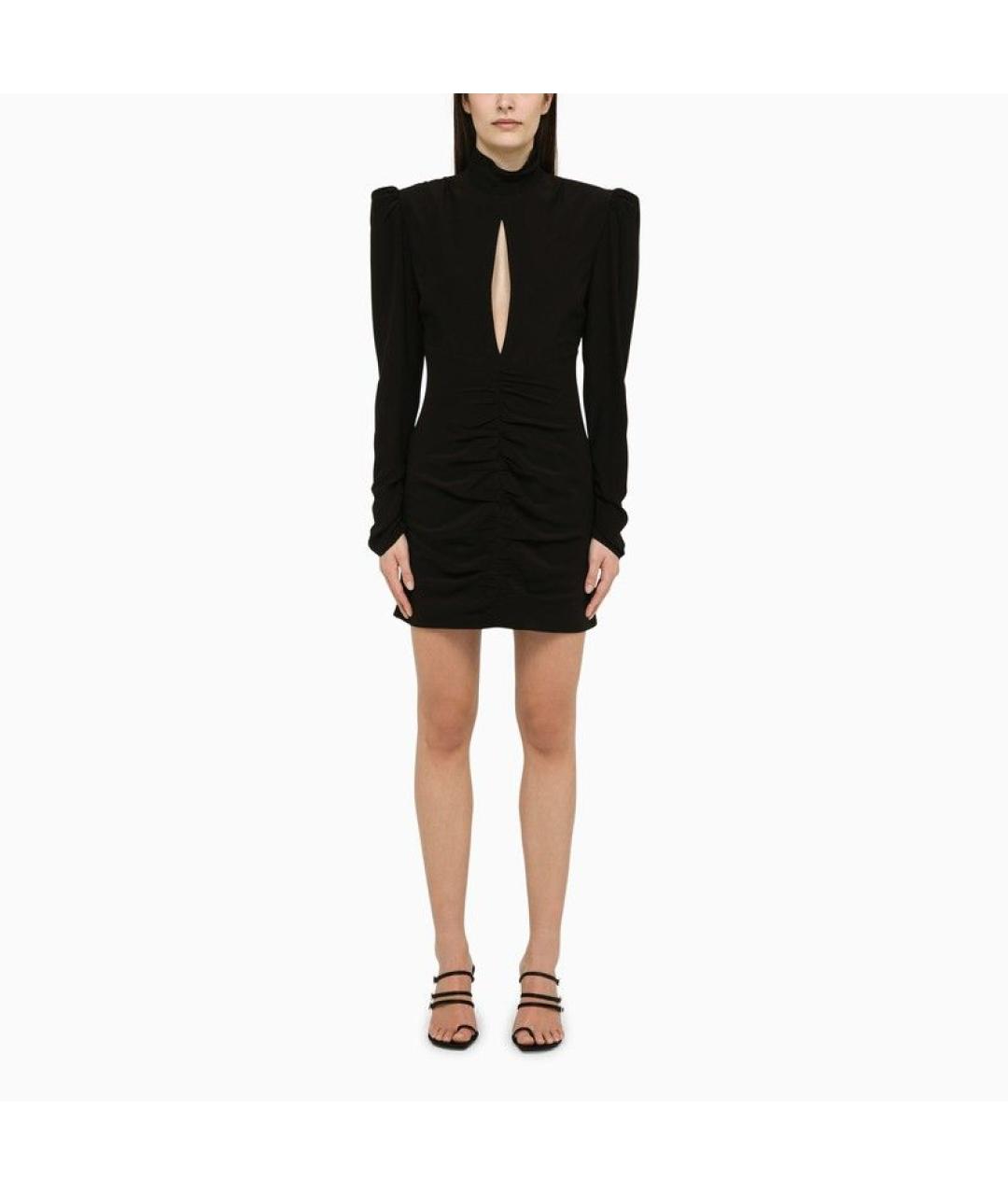 ALESSANDRA RICH Черное полиэстеровое вечернее платье, фото 2