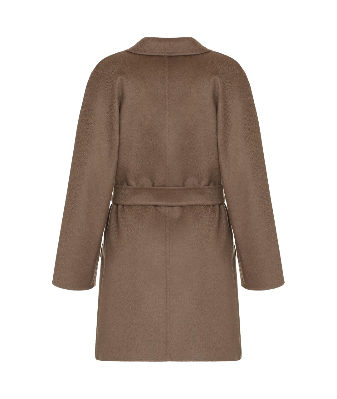 MAX MARA Коричневое кашемировое пальто, фото 2