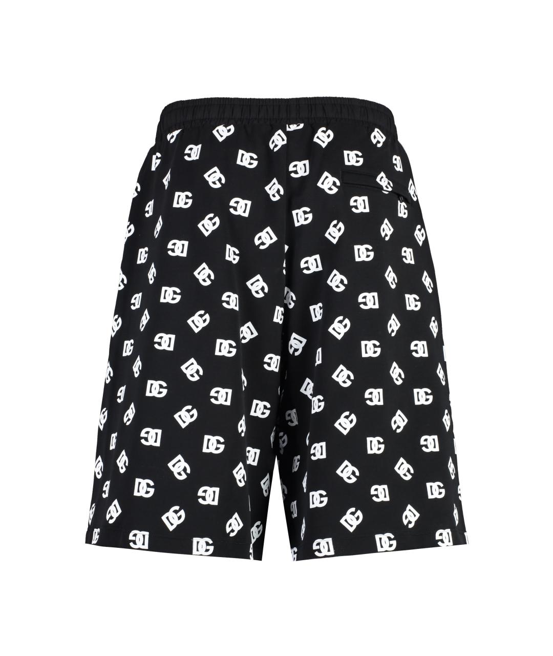 DOLCE&GABBANA Черные хлопковые шорты, фото 2
