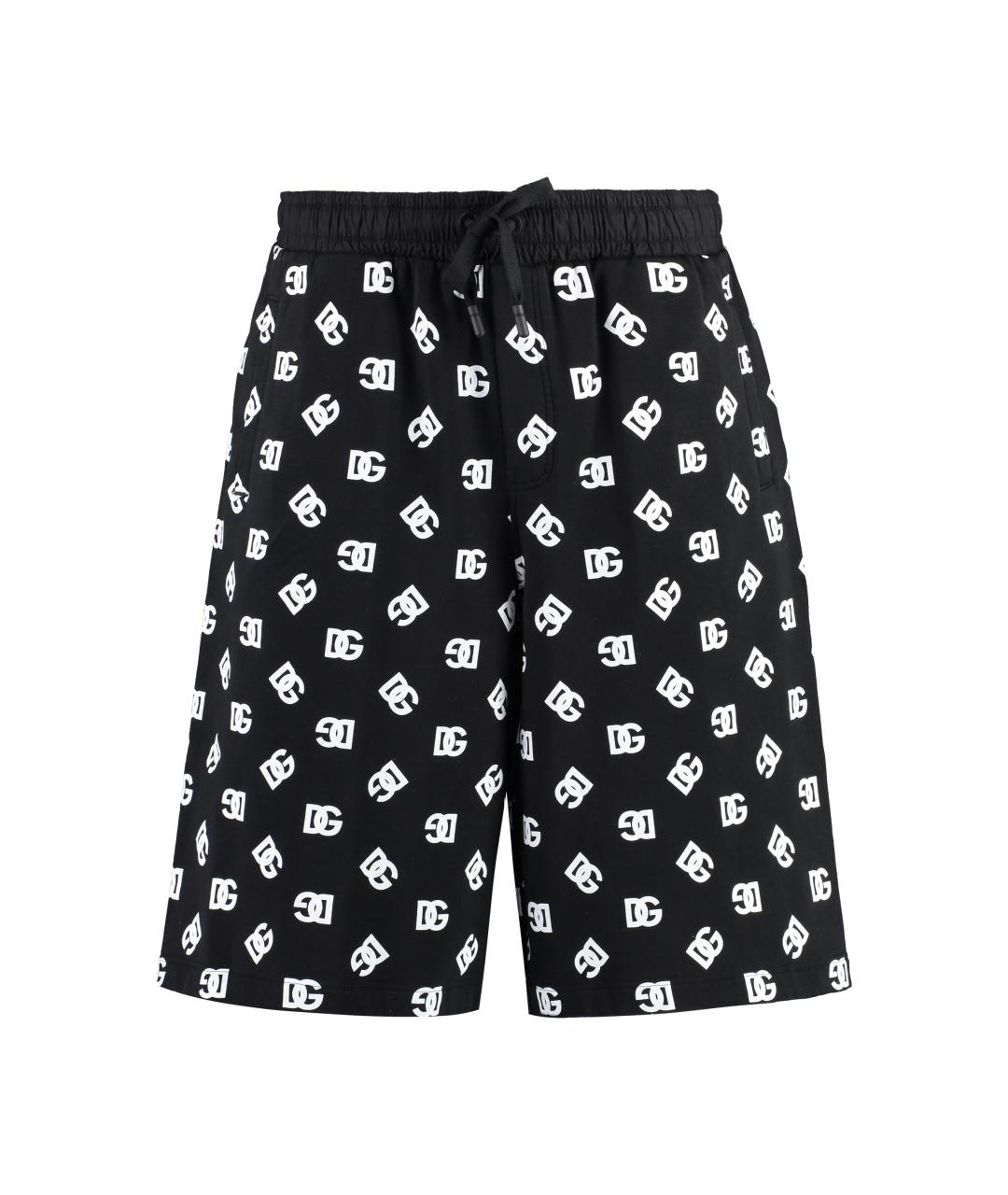 DOLCE&GABBANA Черные хлопковые шорты, фото 1