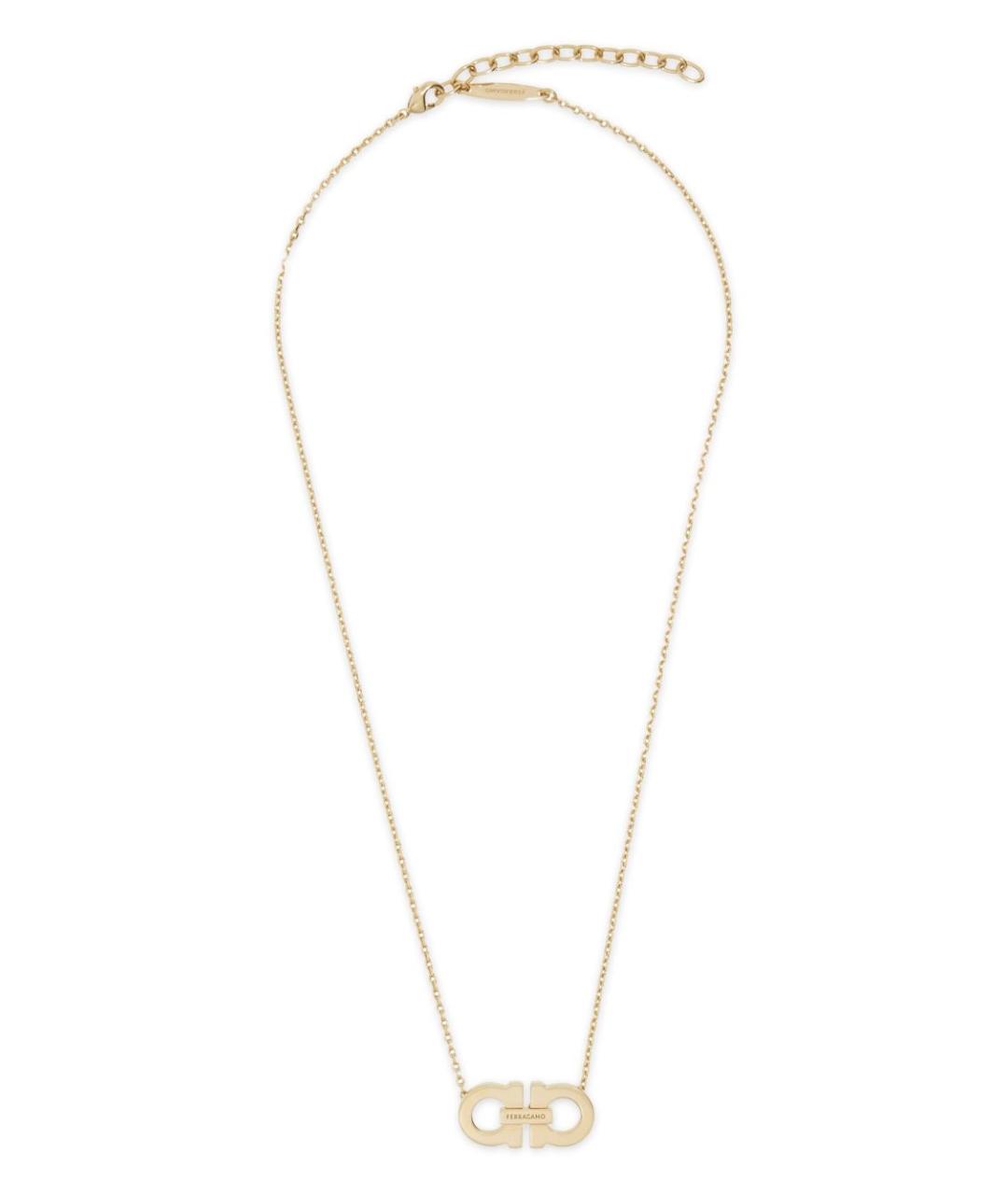 FERRAGAMO Золотая металлическая цепочка, фото 1