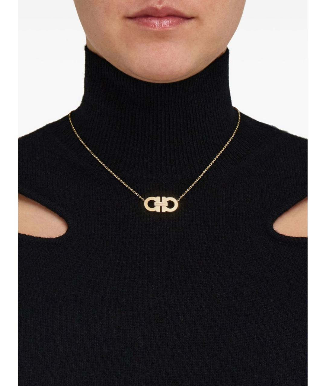 FERRAGAMO Золотая металлическая цепочка, фото 2