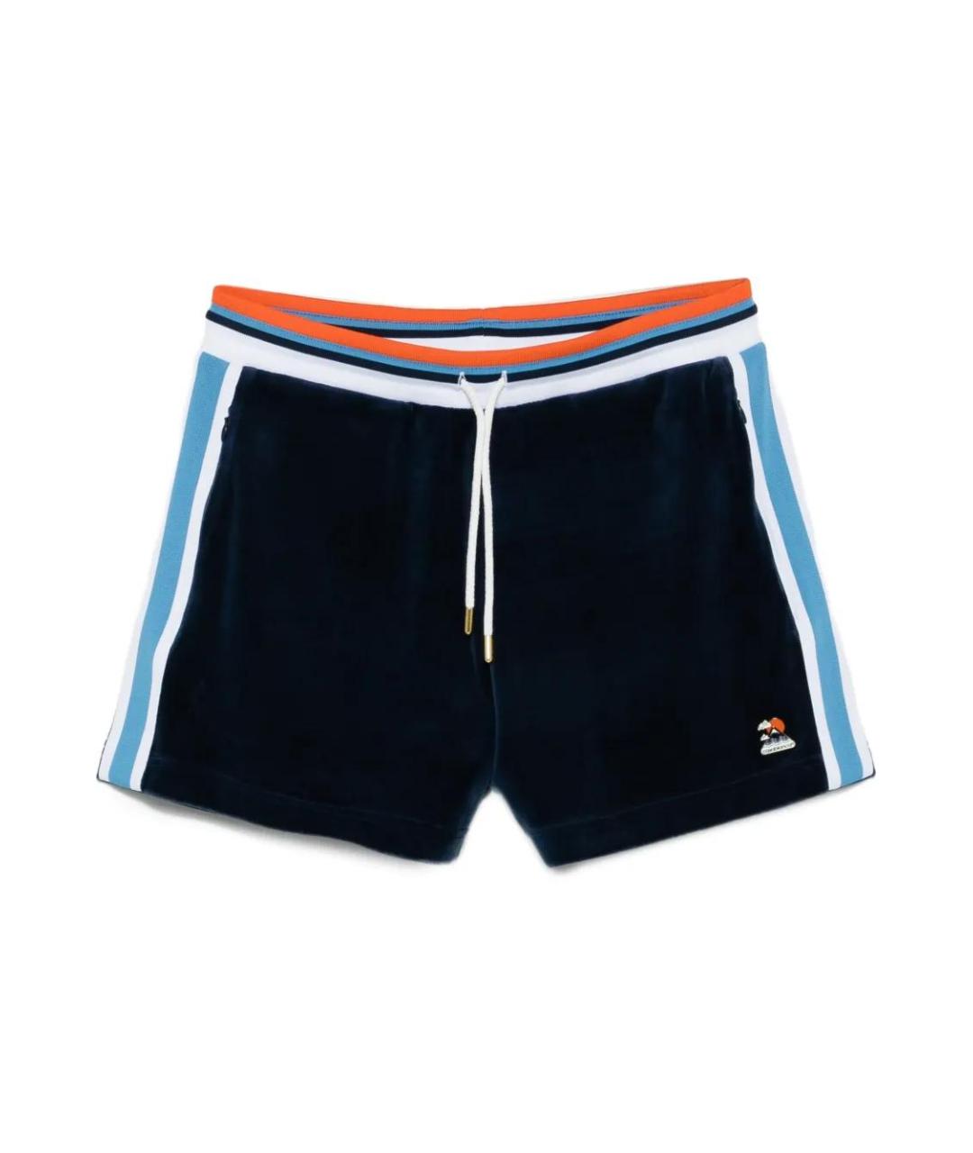 CASABLANCA Синие полиэстеровые шорты, фото 1