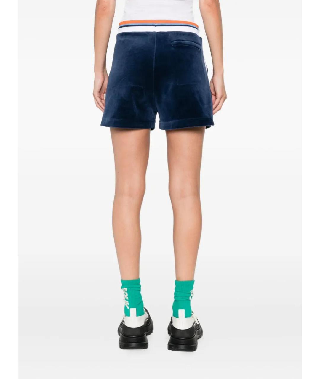 CASABLANCA Синие полиэстеровые шорты, фото 4