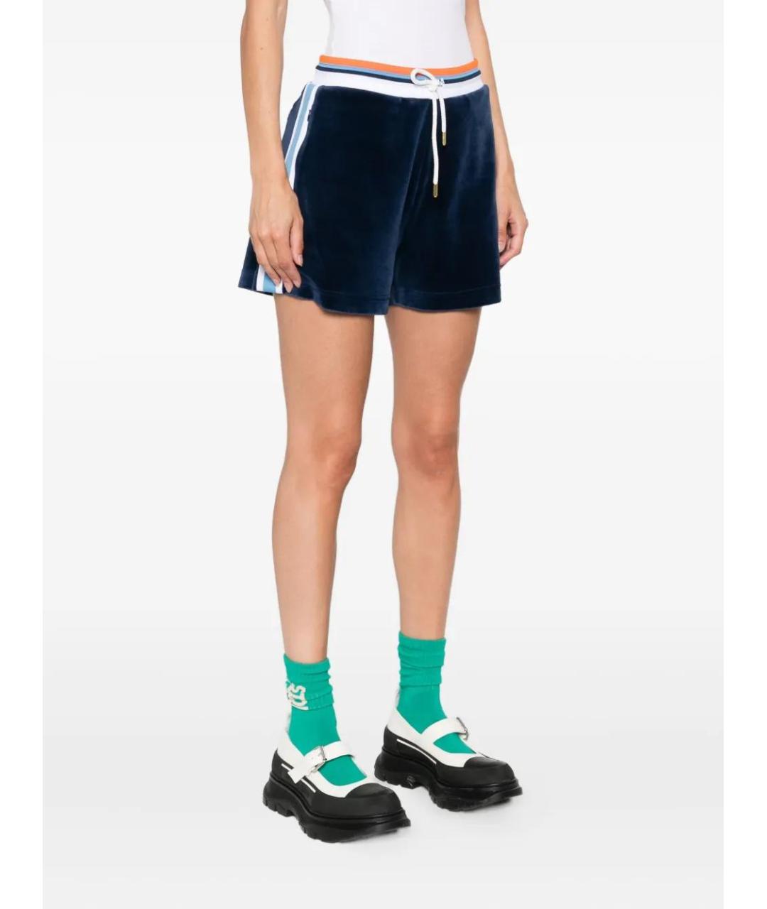 CASABLANCA Синие полиэстеровые шорты, фото 3