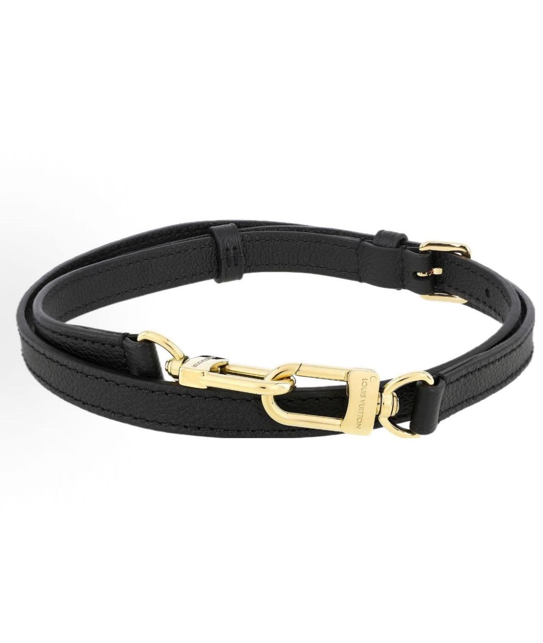 LOUIS VUITTON Черная кожаная сумка с короткими ручками, фото 7