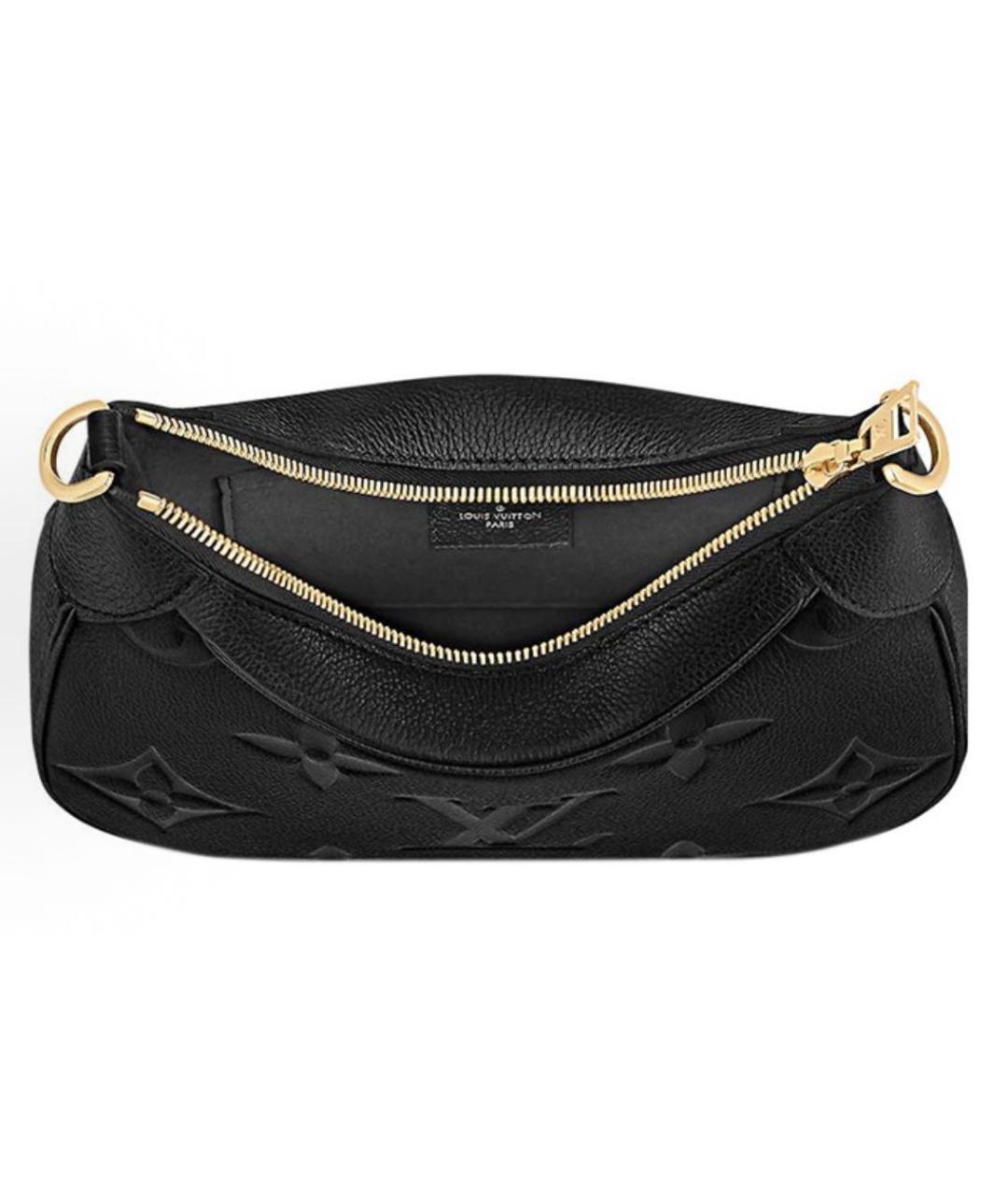 LOUIS VUITTON Черная кожаная сумка с короткими ручками, фото 6